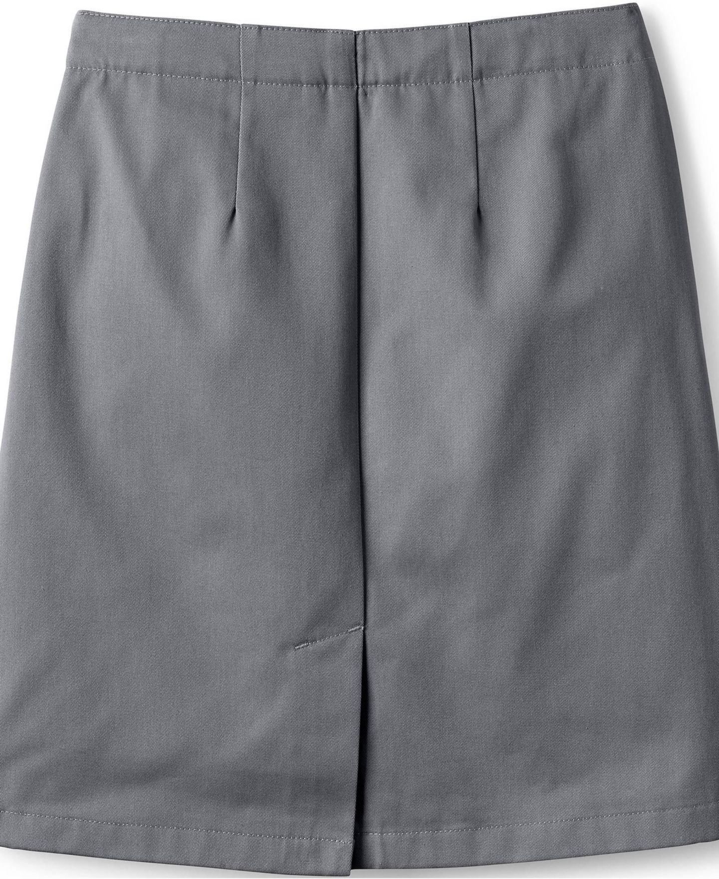 Женские юбки Lands' End Blend Chino Skort Top of Knee, цвет: Серый — фото 32