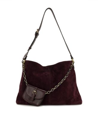 Liora Large Suede Slouchy Tote Handbag