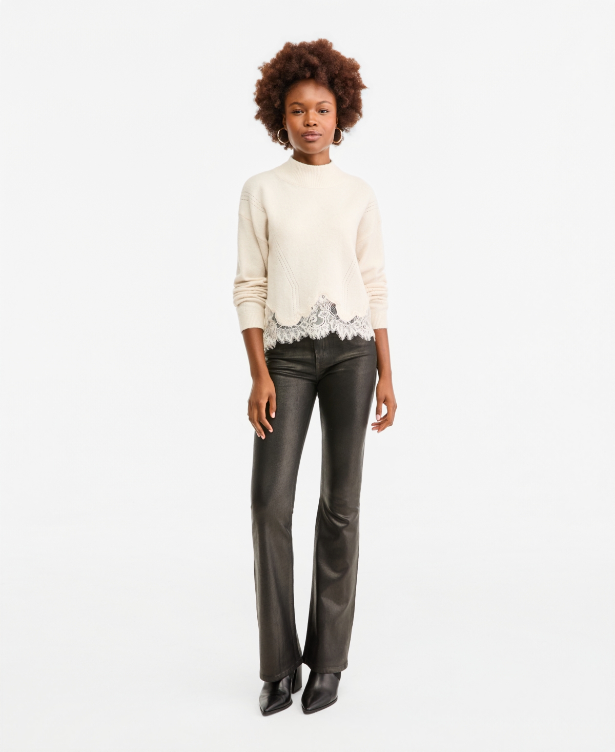 Guess Women's High-Rise Flare Jeans - LICORICE WASH
