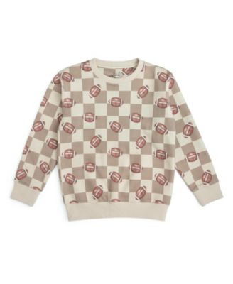 Big Boys(10-12) Football Checkered Sweatshirt