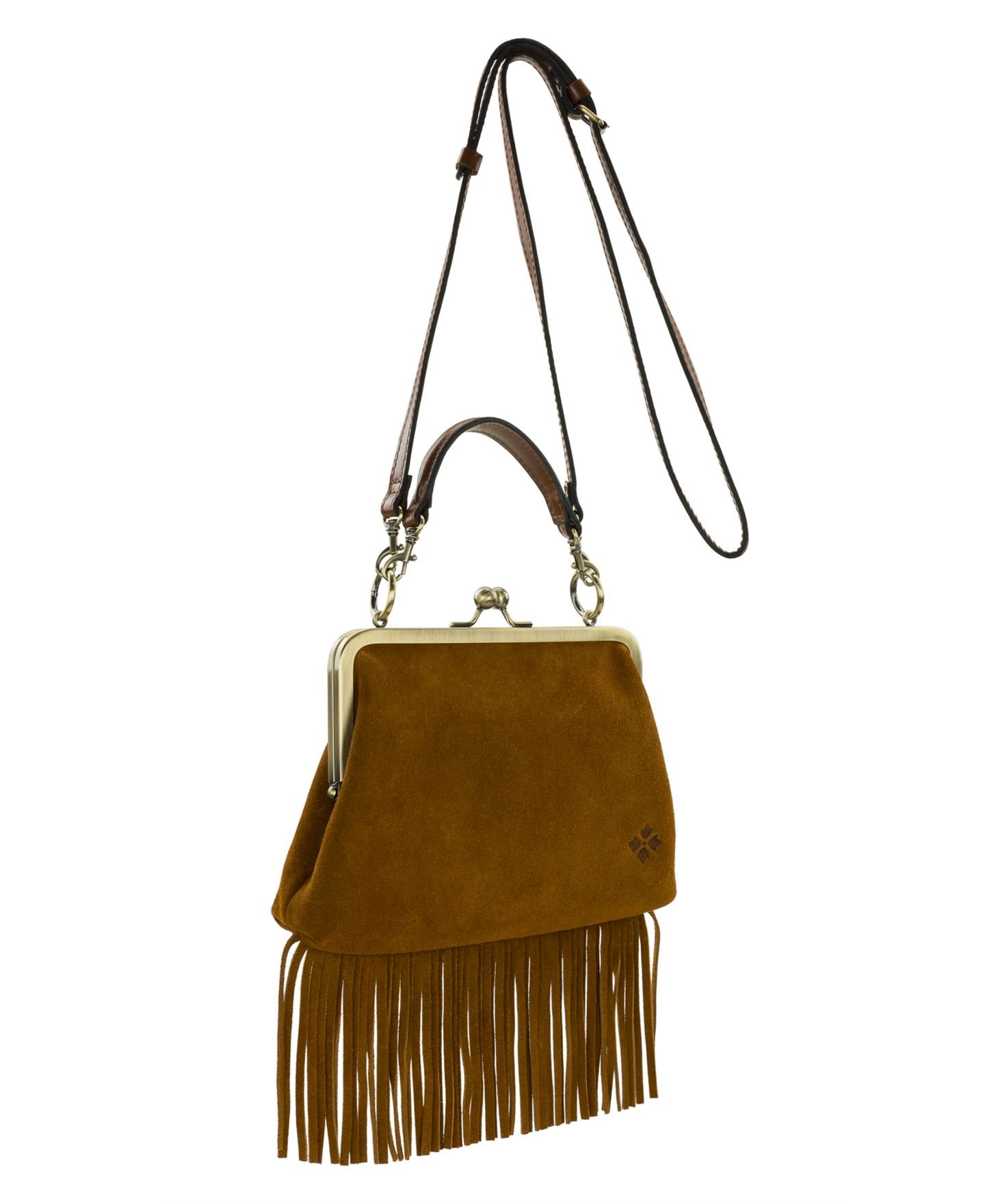 Женская сумка Patricia Nash Vione Leather Small Crossbody, цвет: Коньячный — фото 3