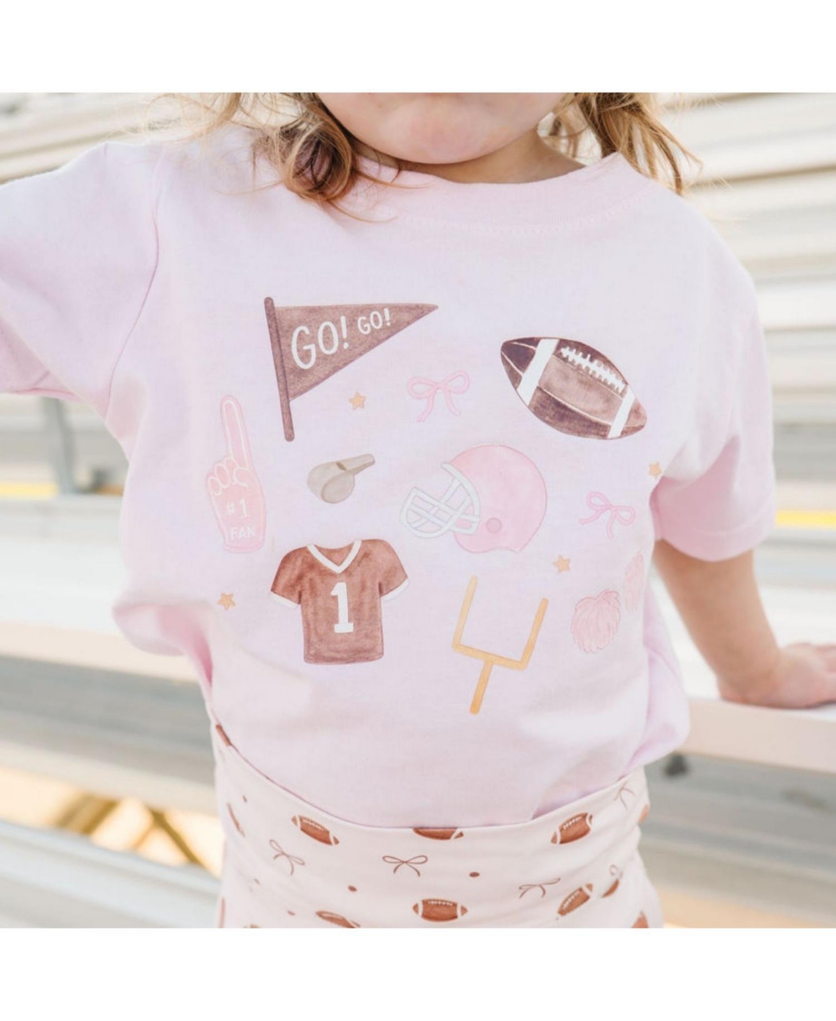 Sweet Wink Big Girls Game Day Icon Short Sleeve T-Shirt