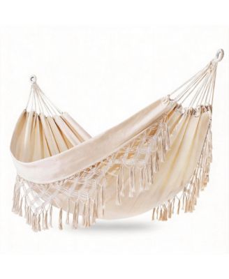Double Brazilian Hammock with Tree Straps Travel Bag Portable camping hammock set