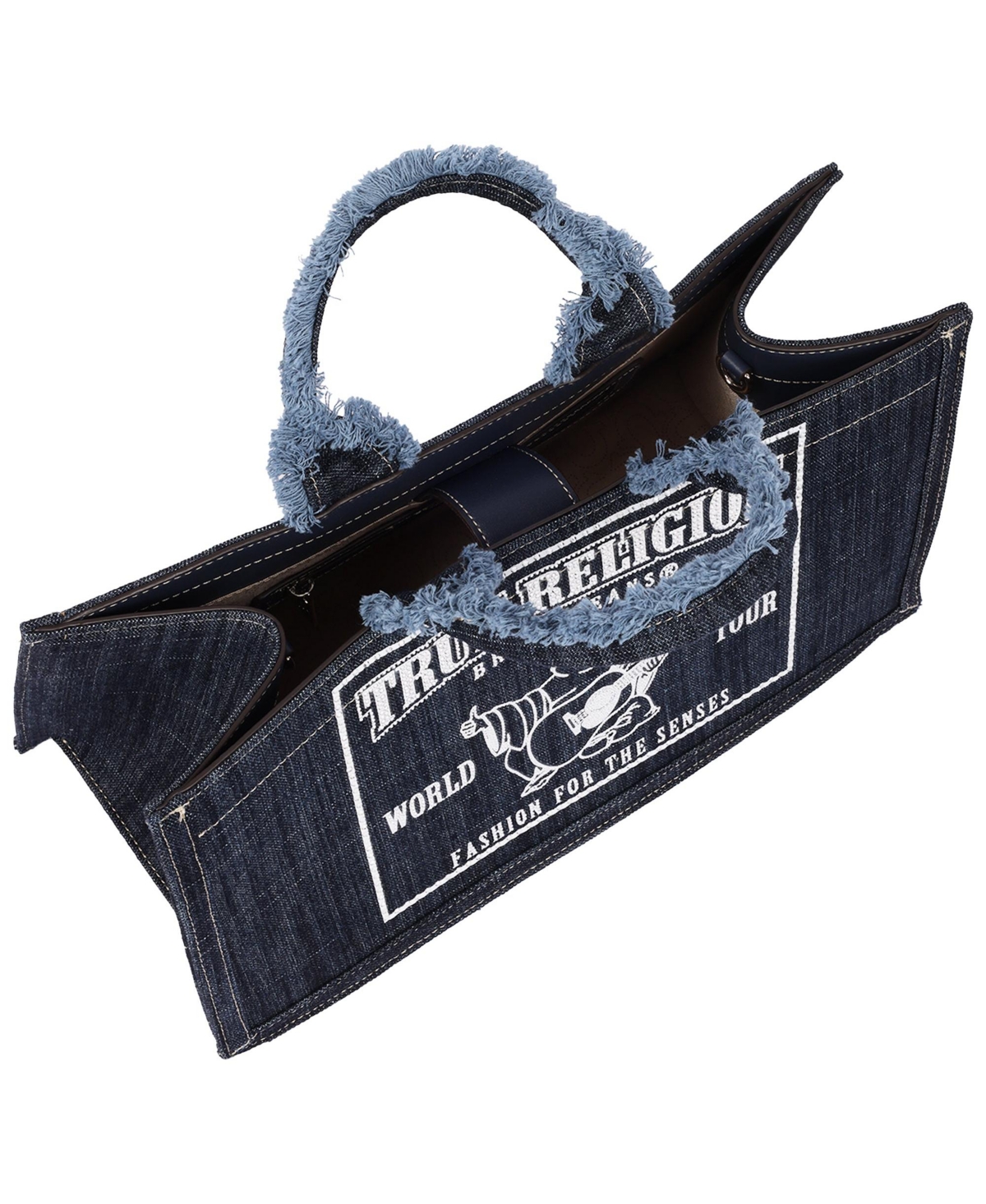 True Religion Multi-Strap Denim Shoulder Bag