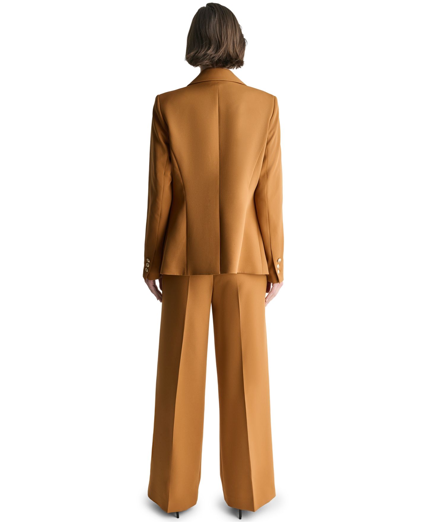 Женский пиджак BCBG Shoulder-Padded Single-Breasted One Button Blazer, цвет: Сиена — фото 6