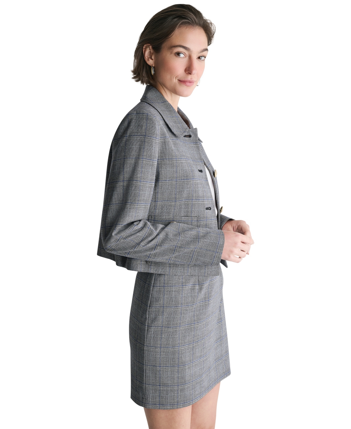 Bcbg Women's Four-Button Round-Collar Jacket