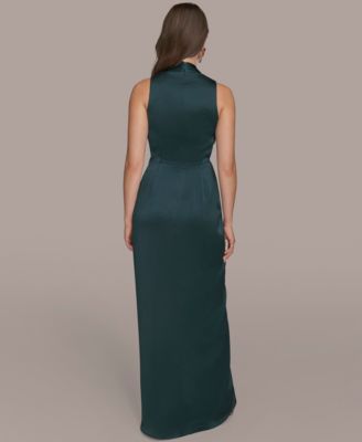 Petite Surplice V-Neck Sleeveless Side Slit Gown thumbnail 5