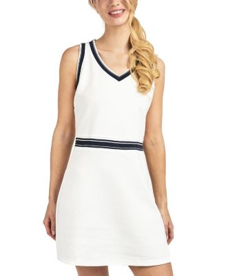 Women's Drop-Waist A-Line V-Neck Dress