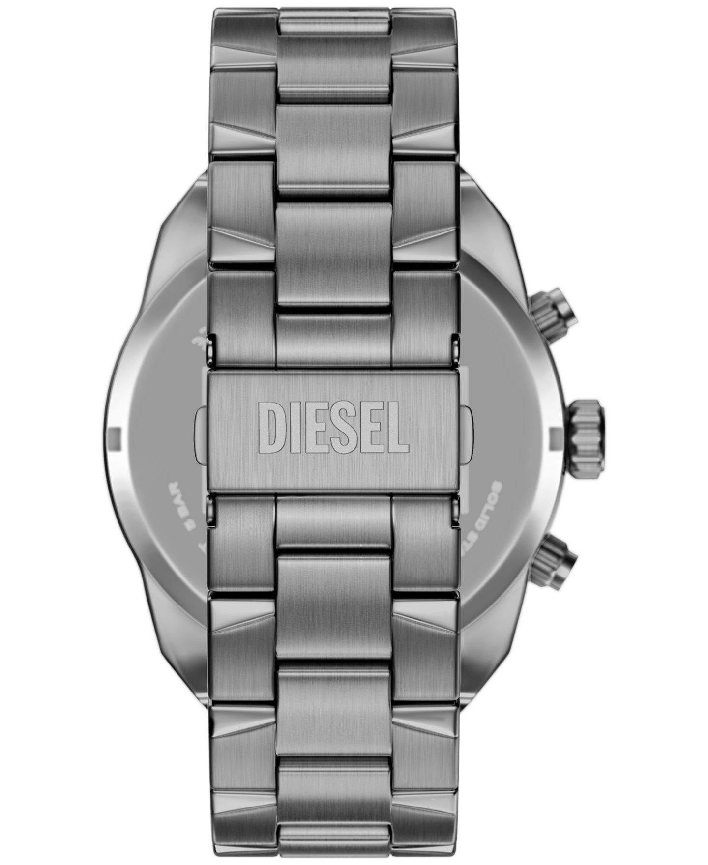 Мужские часы Diesel Spiked Quartz Chronograph Gunmetal Stainless Steel Watch 49mm — фото 2
