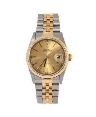 Oyster Perpetual Datejust Automatic Watch in Stainless Steel and Gold 36mm
