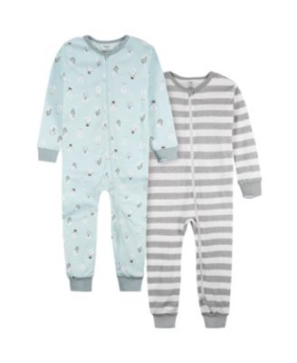 Baby Boys 12M -18M 2-Pack Snug Fitting Footless Pajamas