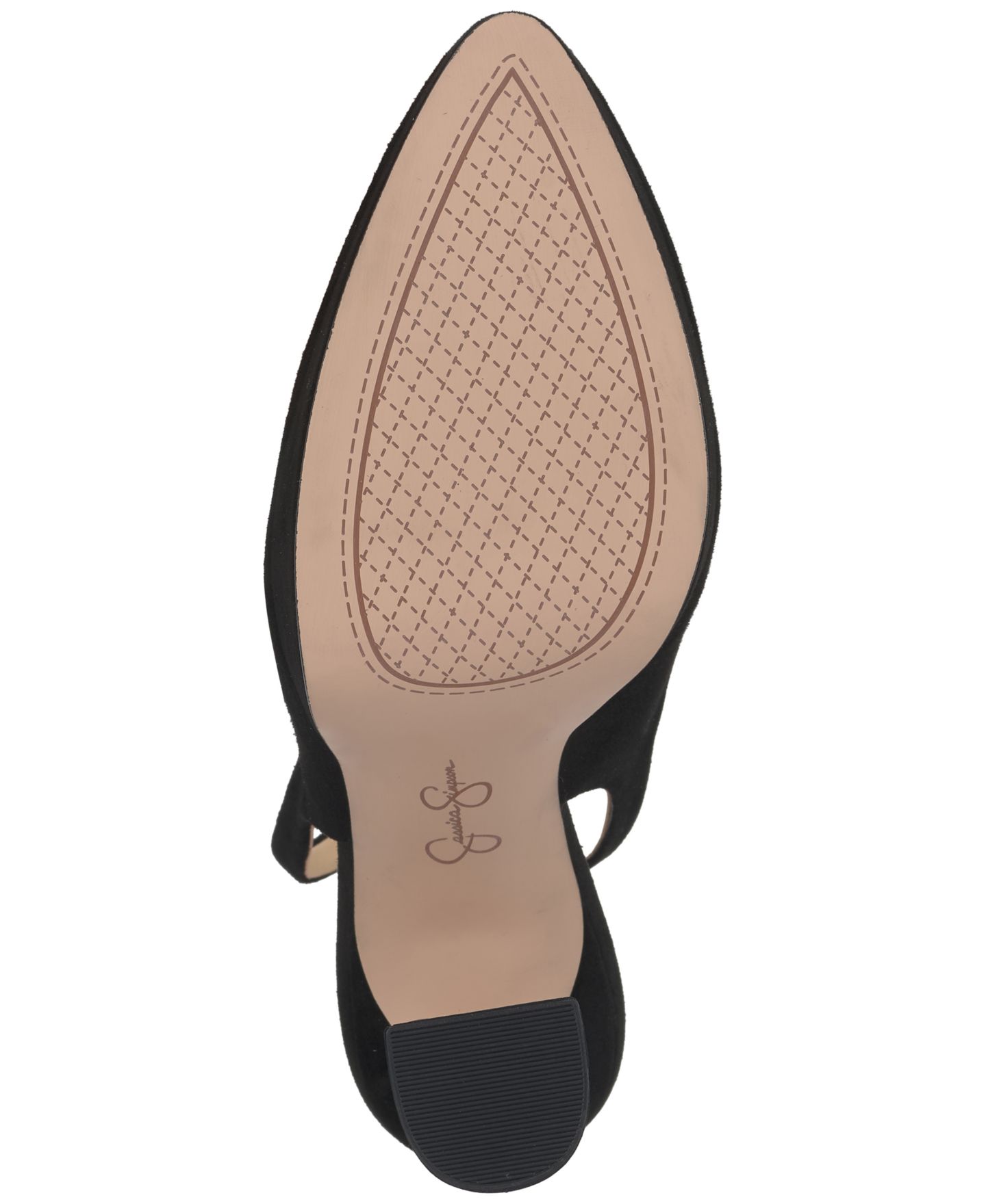 Женские туфли Jessica Simpson Nelica Platform Ankle-Wrap Pumps, цвет: Чёрный замшевый — фото 5