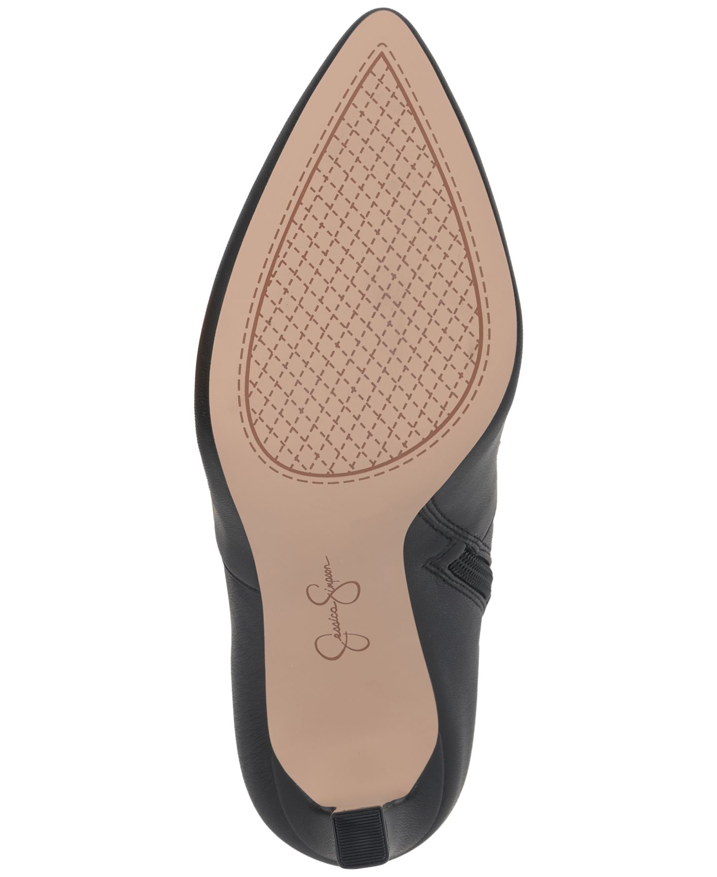 Женские ботинки Jessica Simpson Komoena Blade-Heel Slouch Dress Booties, цвет: Чёрный гладкий — фото 5