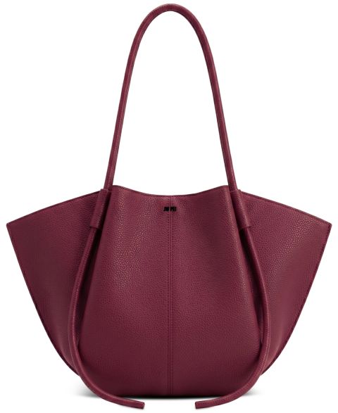 Женская сумка JW PEI Nala Wide Suede Handbag, цвет: Бордовый
