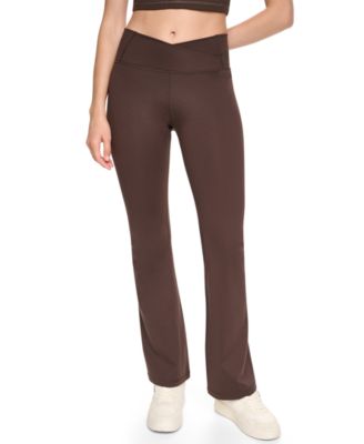 Women's Cross Front Balance Compression High-Waist Flare Pants