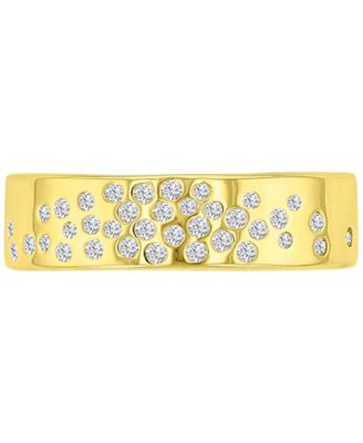 14k Gold-Plated Daily Wear Crystal Band Ring