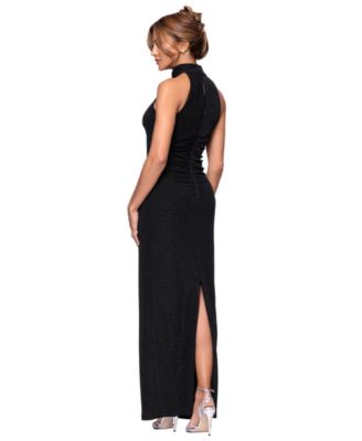 black tie dress petite women Formal & Dresses SIZE:Large cup C heeled mules and add AW-DR-11261 Backless Black Sequin Short