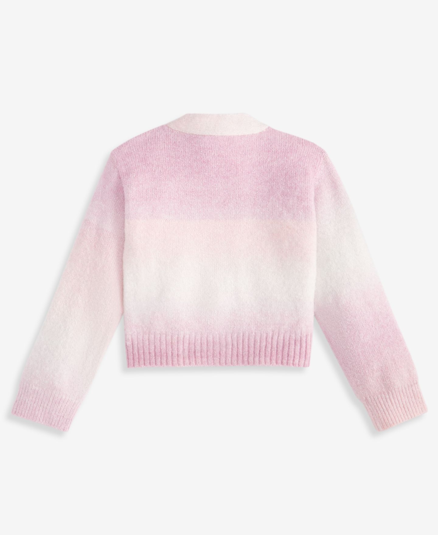 Кардиган для девочек Epic Threads с V-образным вырезом, омбре, 12M-5T, цвет: Розовый — фото 2