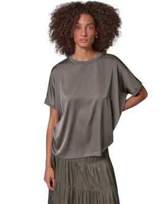 Women's Crewneck Boxy Blouse