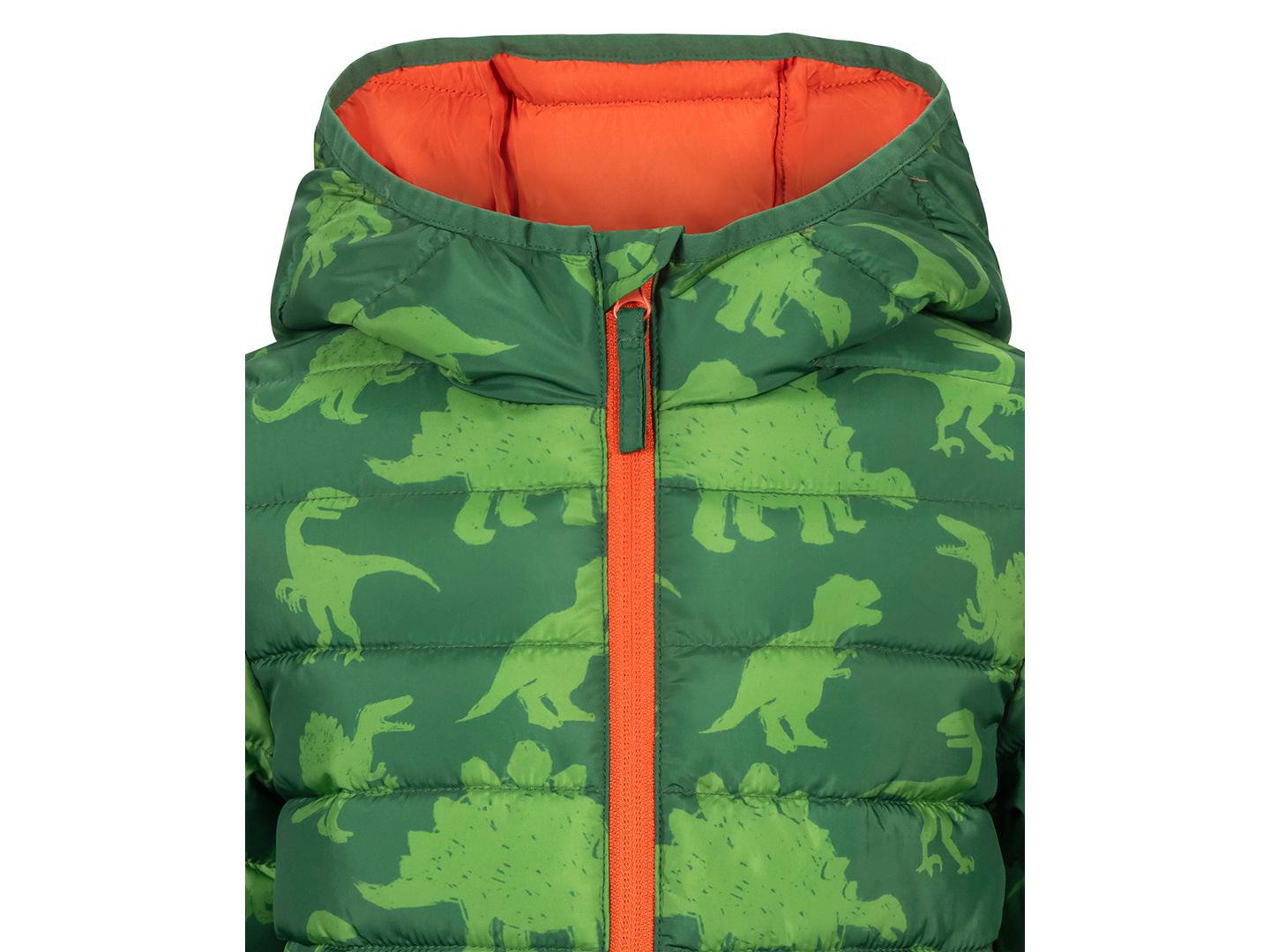 Куртка S Rothschild & CO Dino Print Midweight Packable Jacket для мальчиков-малышей, цвет: Зелёный — фото 3