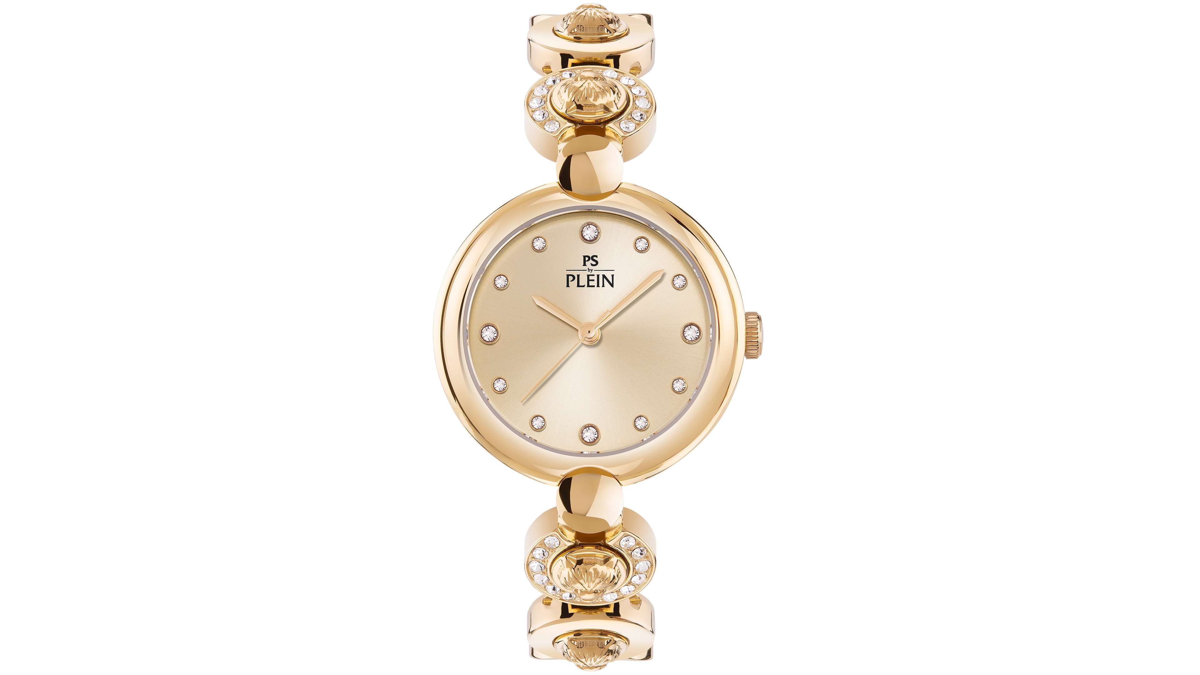 Plein Sport Rebel Women's Quartz Round Ip Yellow Gold Case Watch 32mm