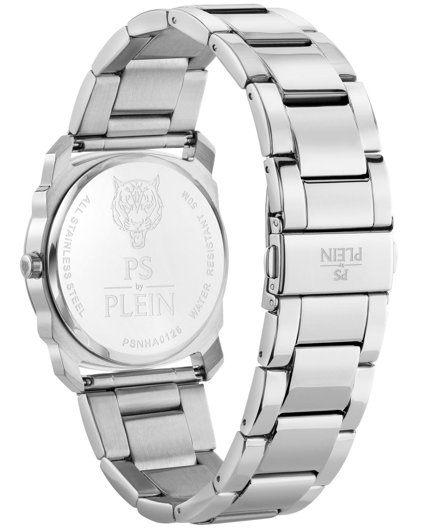 Мужские часы Plein Sport Dynamite Quartz Round Silver Stainless Steel Case 40mm — фото 2