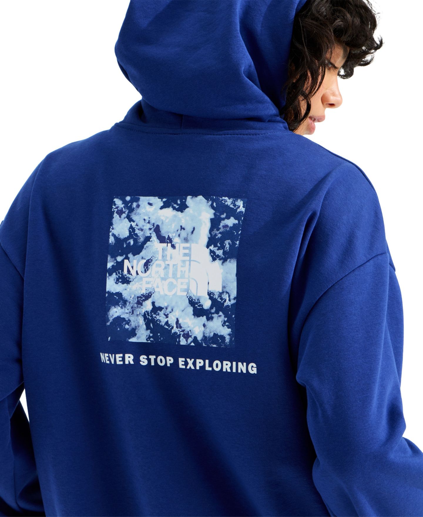 Женское худи The North Face Oversized Graphic, цвет: Насыщенный синий — фото 2