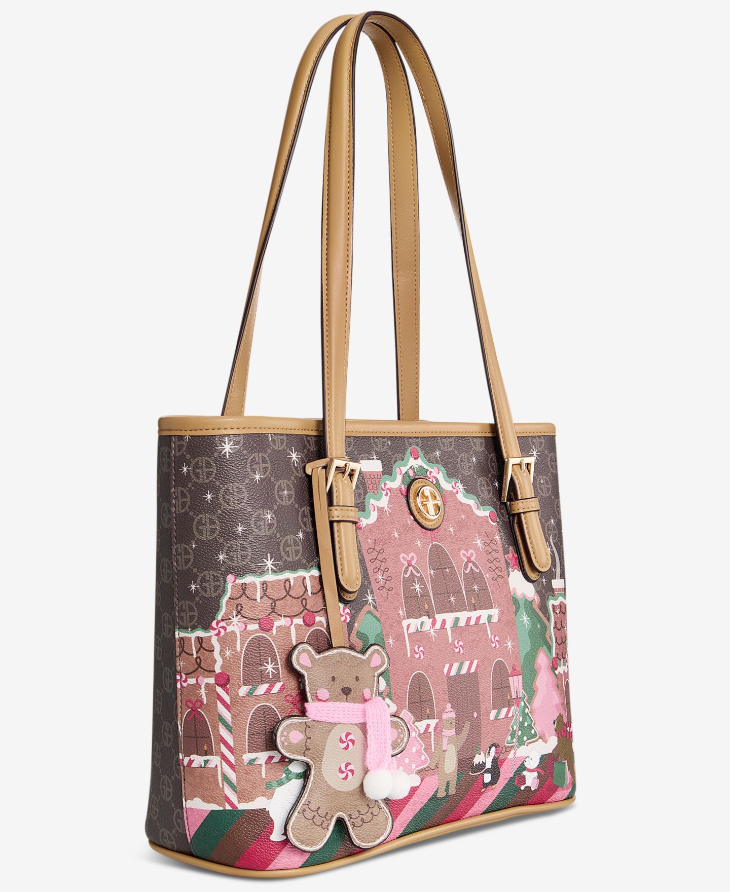 Женская сумка Giani Bernini Gingerbread Bears Tulip Tote, цвет: Fa26 Bears — фото 2