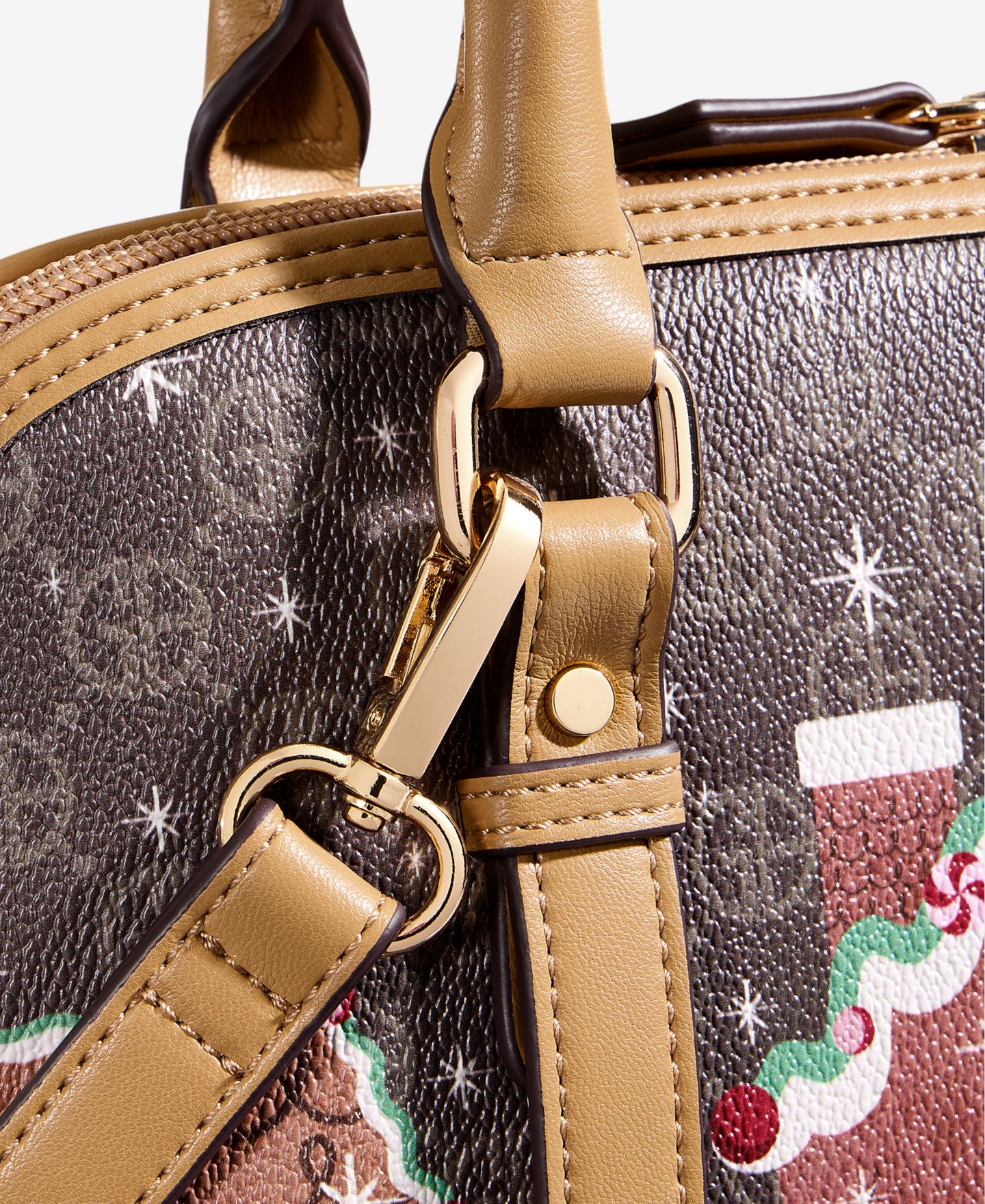 Женская сумка Giani Bernini Gingerbread Bears Dome Satchel, цвет: Fa26 Bears — фото 3