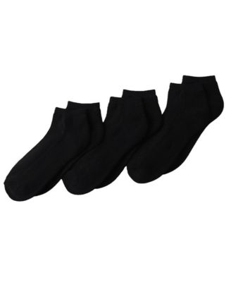 Women's 3-Pack Soft Viscose Half Cushion Quarter Socks