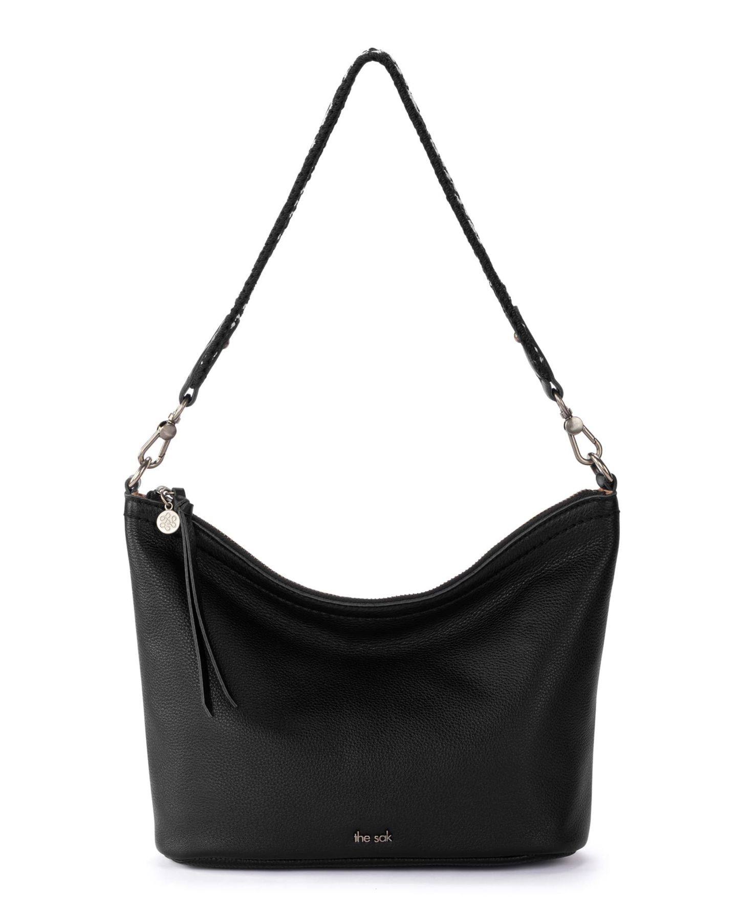 Женская сумка The Sak Jasmine Leather Hobo, цвет: Чёрный — фото 3