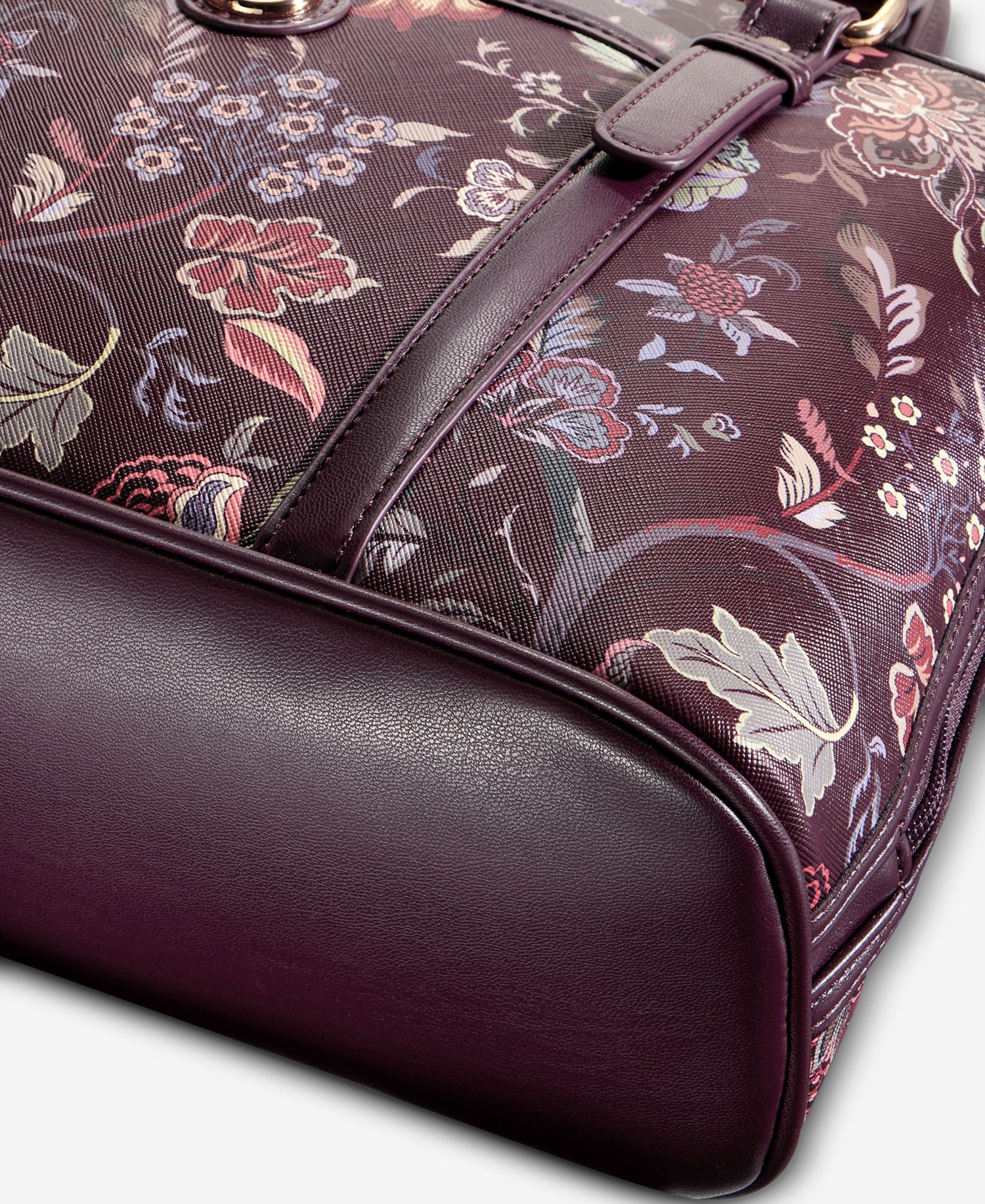 Floral Detailed Dome Satchel