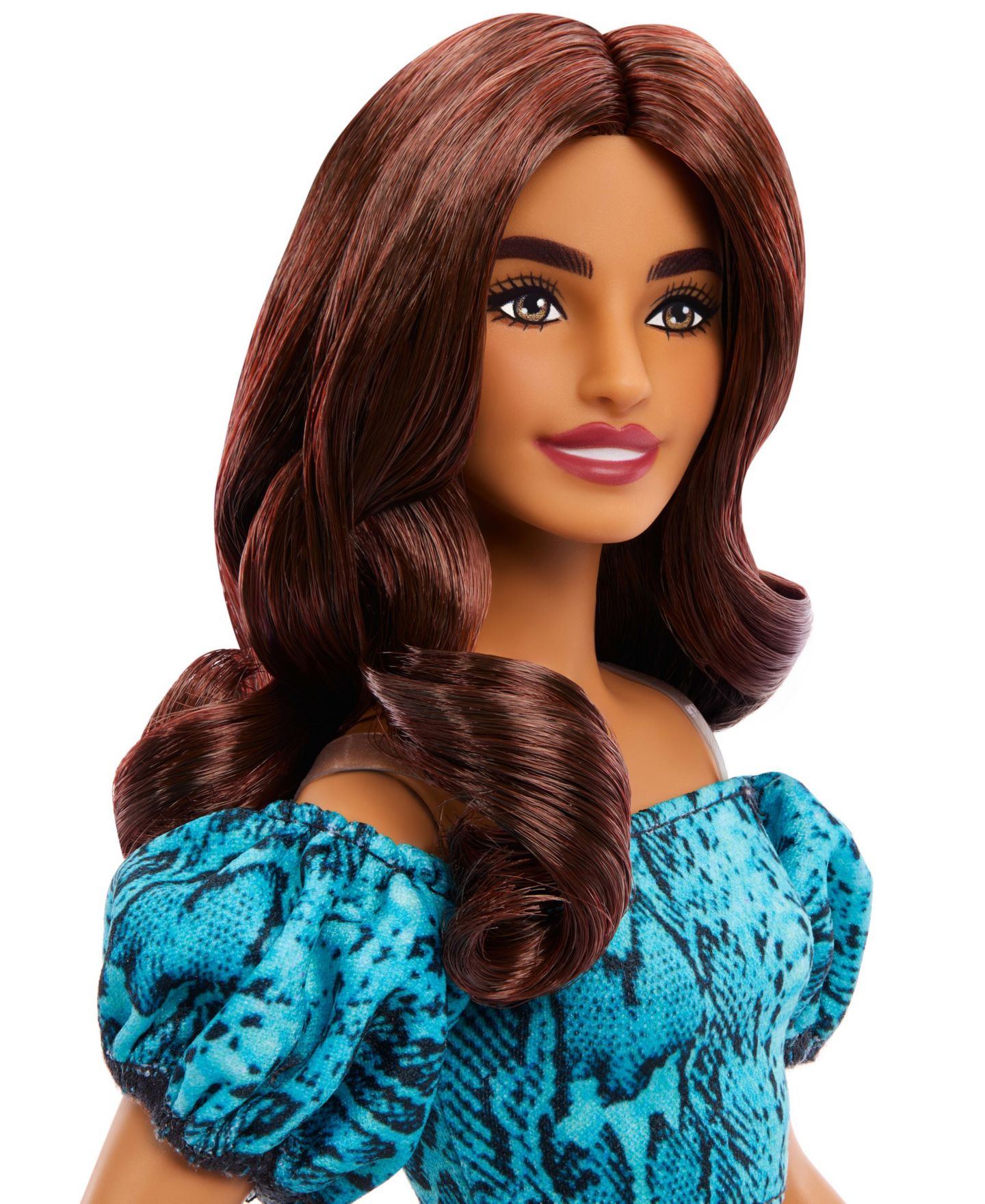 Кукла Barbie Fashionistas Style 250 12.75 дюйма в топе со змеиным принтом на плечи — фото 6