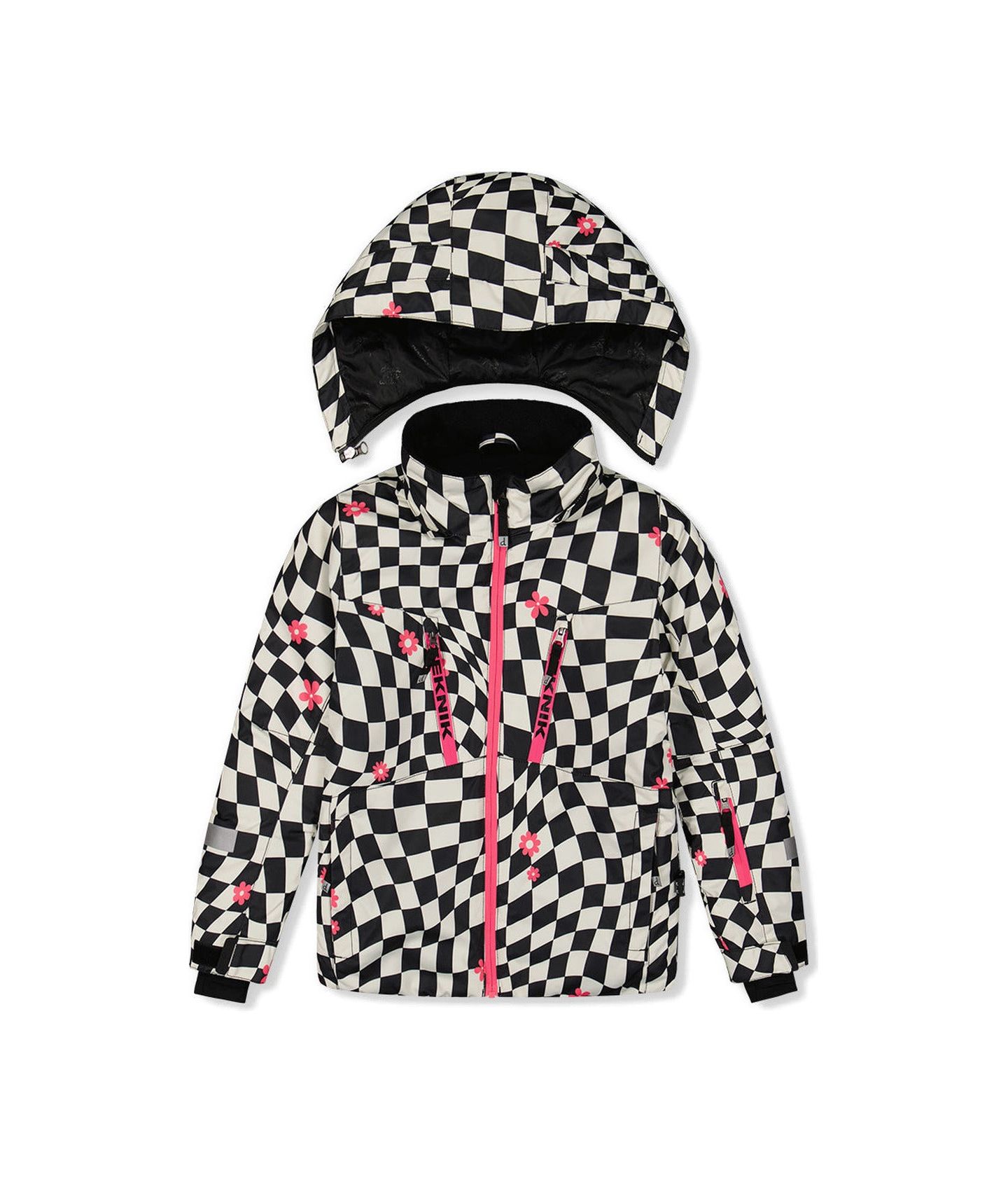 Deux par Deux Toddler Girls(4T-5T) Two Piece Teknik Snowsuit, цвет: Розовый — фото 5