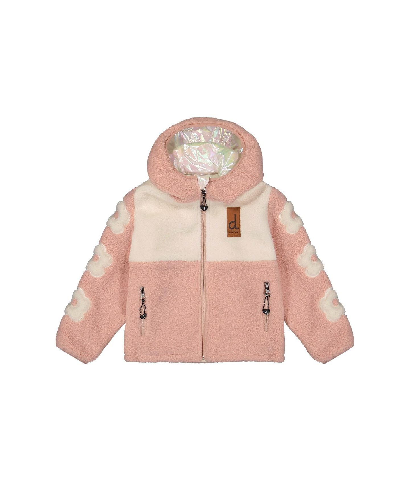 Куртка Deux par Deux Reversible Mid-Season для девочек, цвет: Бледный розовый — фото 5