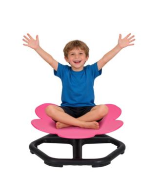 Kids Active Spin Chair - Flower Design Balance Seat with Non-Slip Pads, 220 lb Capacity