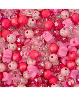 8mm Star Mix Plastic Beads, 70g