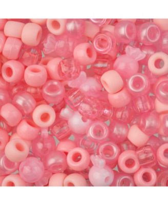 6x9mm Mix Plastic Pony Beads, 120g