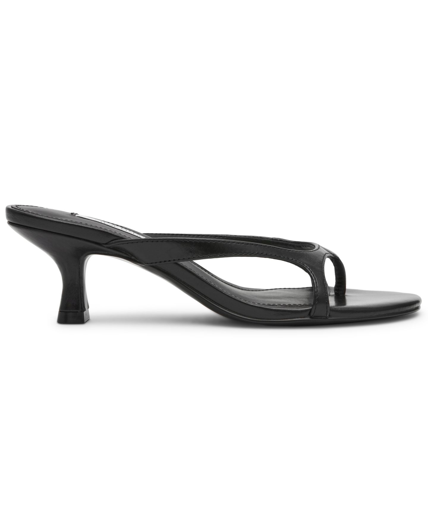 Женские сандалии Steve Madden Brienna Strappy Kitten Heel, цвет: Чёрный кожаный — фото 2