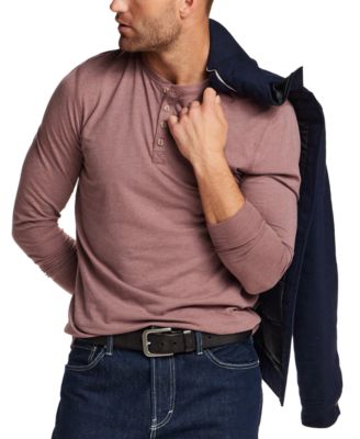 Men's Long-Sleeve Henley Shirt  