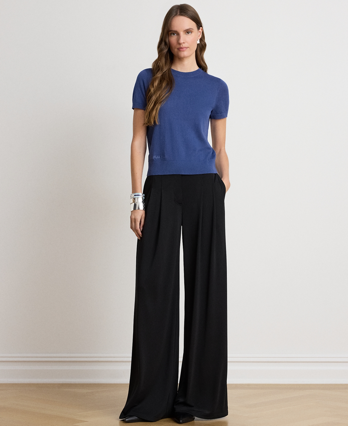 Lauren Ralph Petite Short-Sleeve Sweater