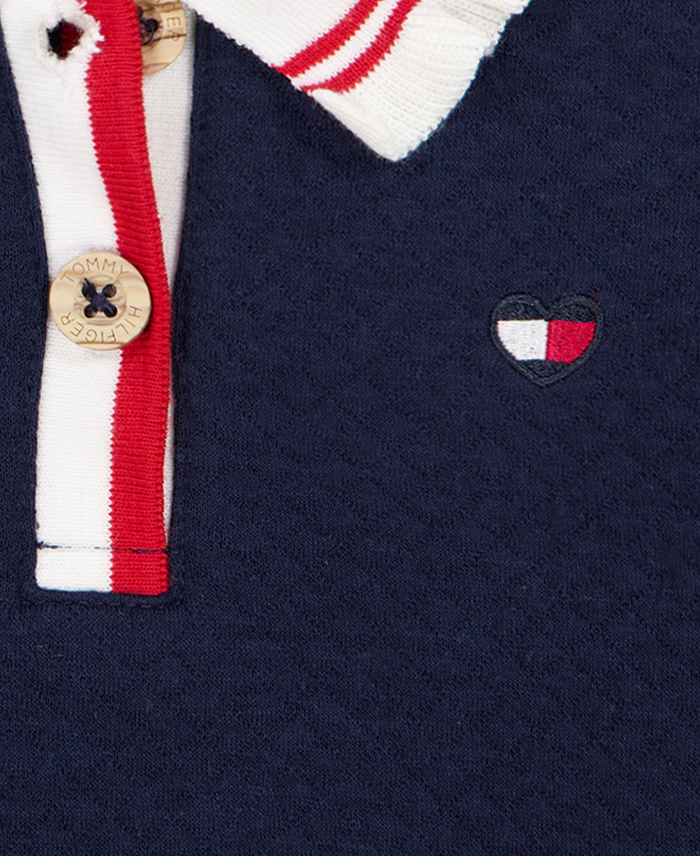 Детский комплект Tommy Hilfiger: топ с рюшами на воротнике и юбка, 2T-6X, цвет: Тёмно-синий — фото 8