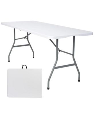 Portable Folding Table Indoor Outdoor Picnic Party Camping Square Height Plastic