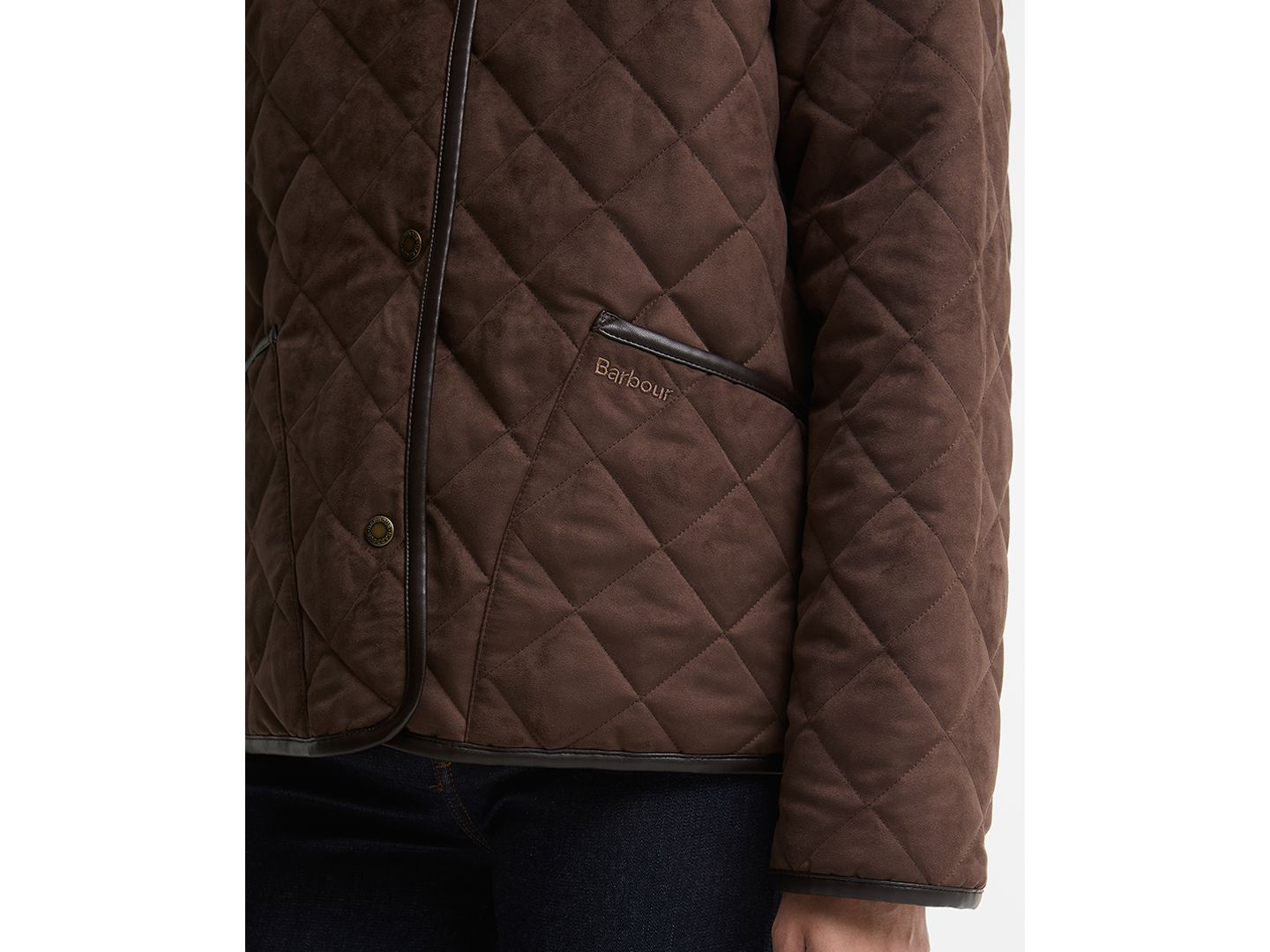 Женская куртка Barbour Sonya Quilted Snap-Button, цвет: Коричневый — фото 6