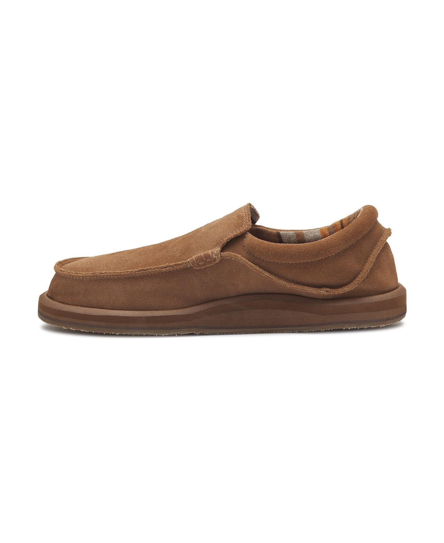 Мужские туфли Sanuk Chiba Leather - Men Loafers, цвет: Рыжевато-коричневый кожаный — фото 2