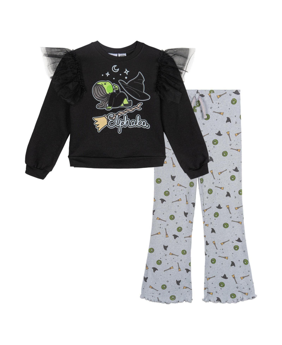 Wicked Girls' (5-16) 2-Piece Fleece Sweatshirt and Flare Leggings Set