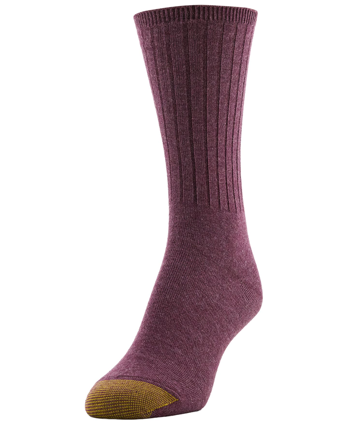 Носки Cushioned, средней высоты, в рубчик — Gold Toe, цвет: Сливовый / Розовато-лиловый — фото 2