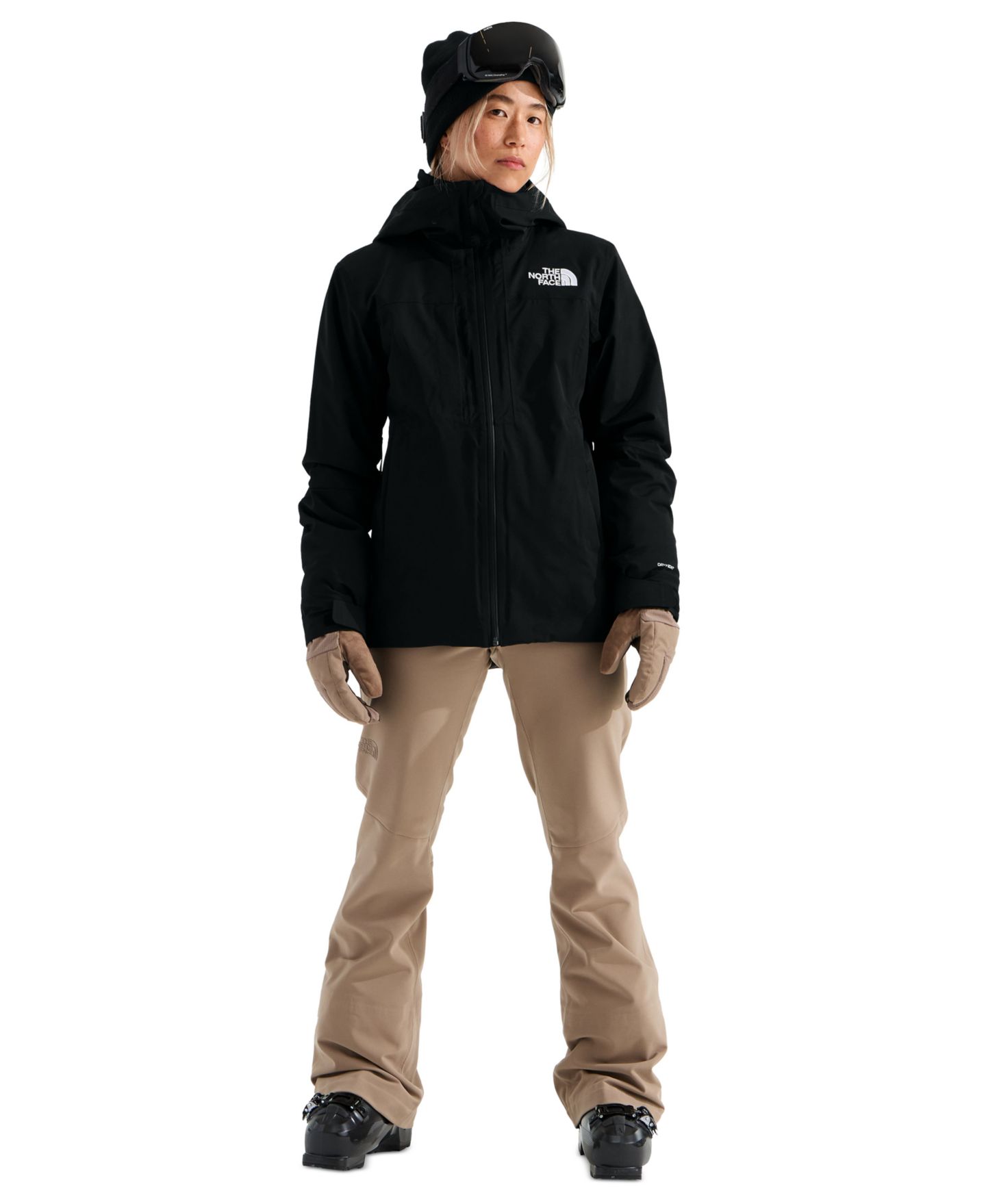 Женская куртка The North Face Mount Bre Ski Hooded, цвет: Чёрный — фото 2