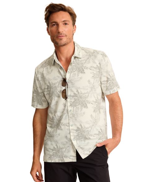 Мужская рубашка Tommy Bahama Printed Camp, цвет: Кокосовый