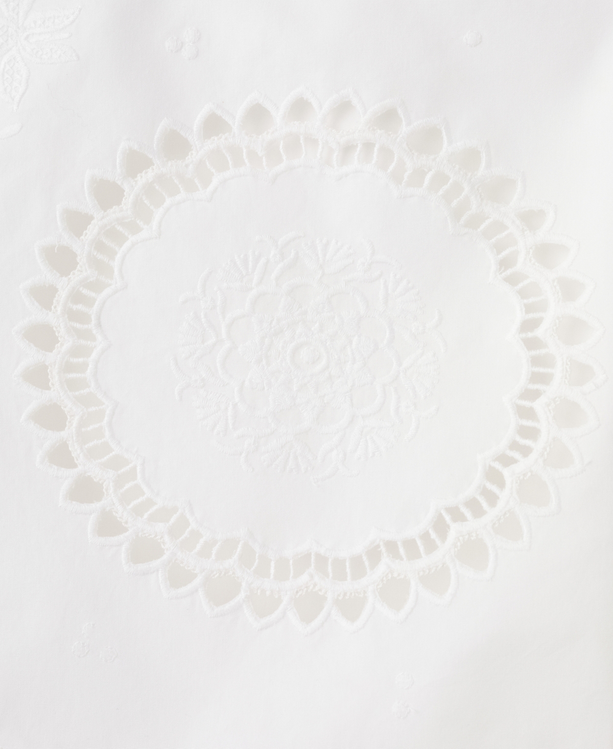 Mango Women's Openwork-Embroidery Mini Low-Waist Cotton Skirt